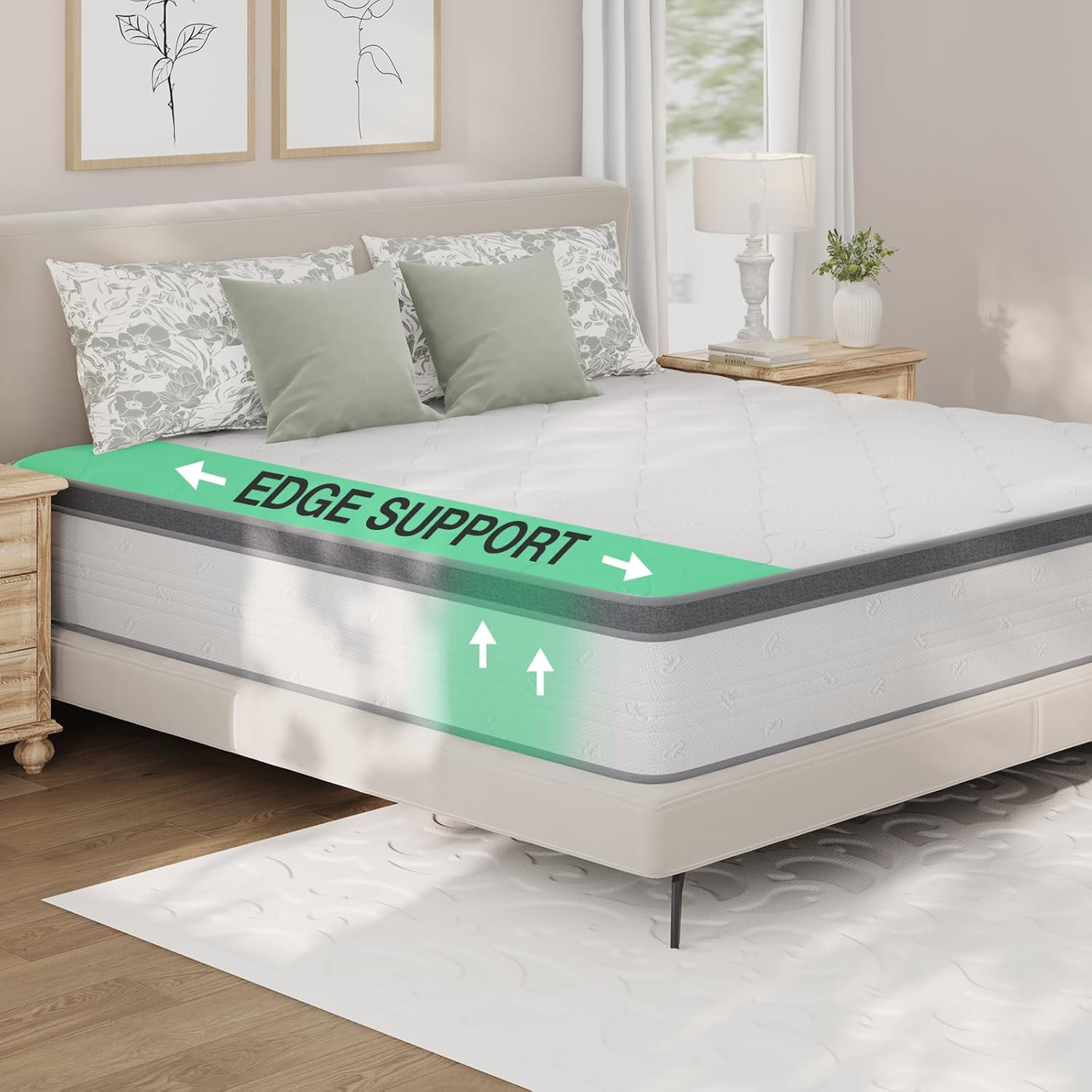 14″ King Hybrid Mattress – Soft Pillowtop for Support & Comfort