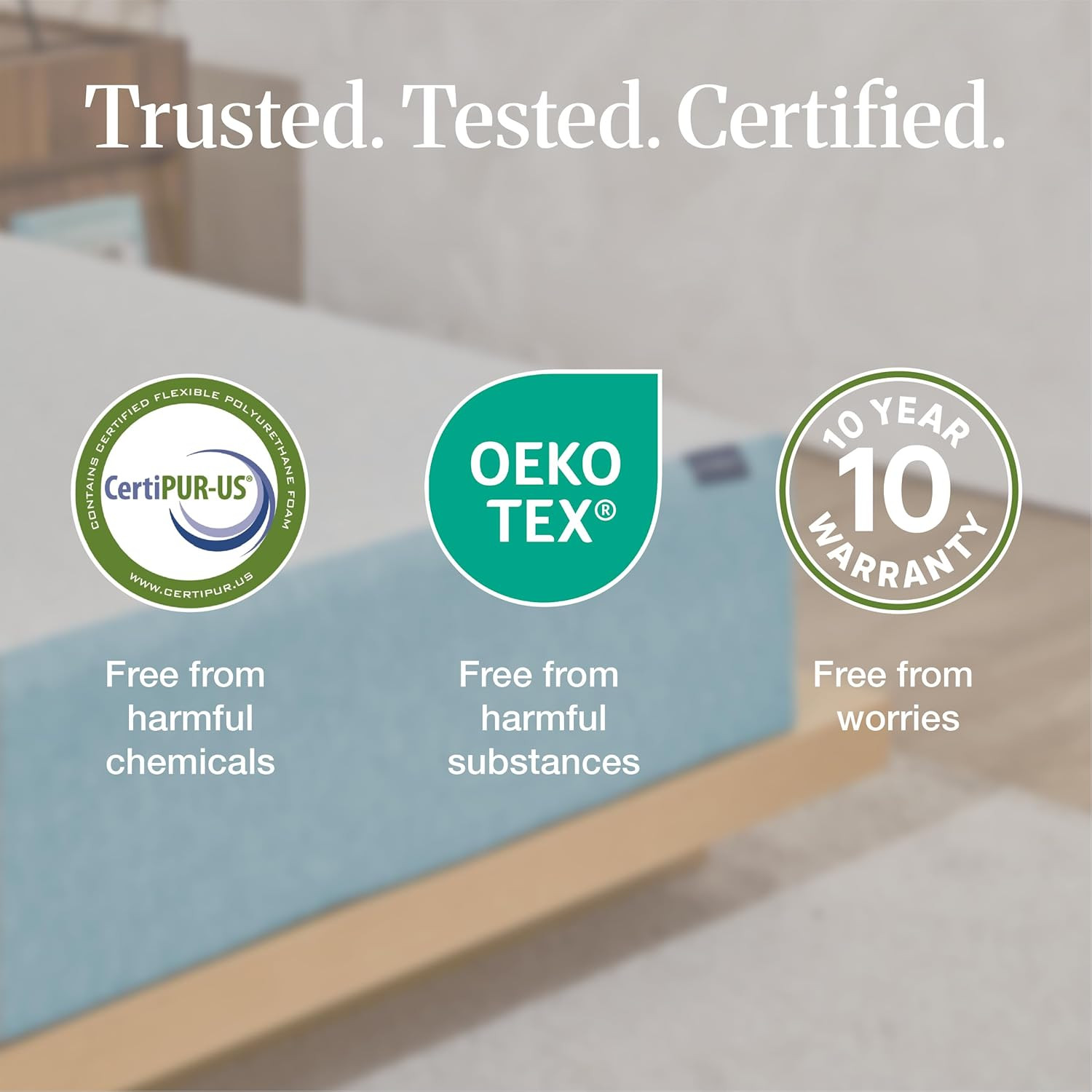 Cooling Gel Memory Foam Mattress – Medium Firm, 10 Inch, Pressure Relief