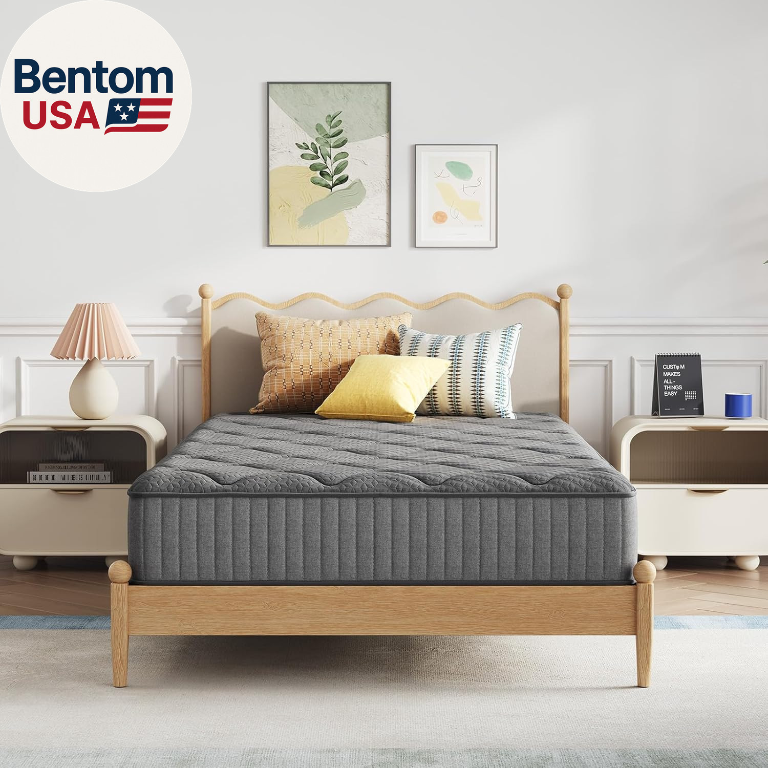 Twin Mattress for Kids,6 Inch Hybrid Twin Size Mattress with Bonnell Coil & Gel