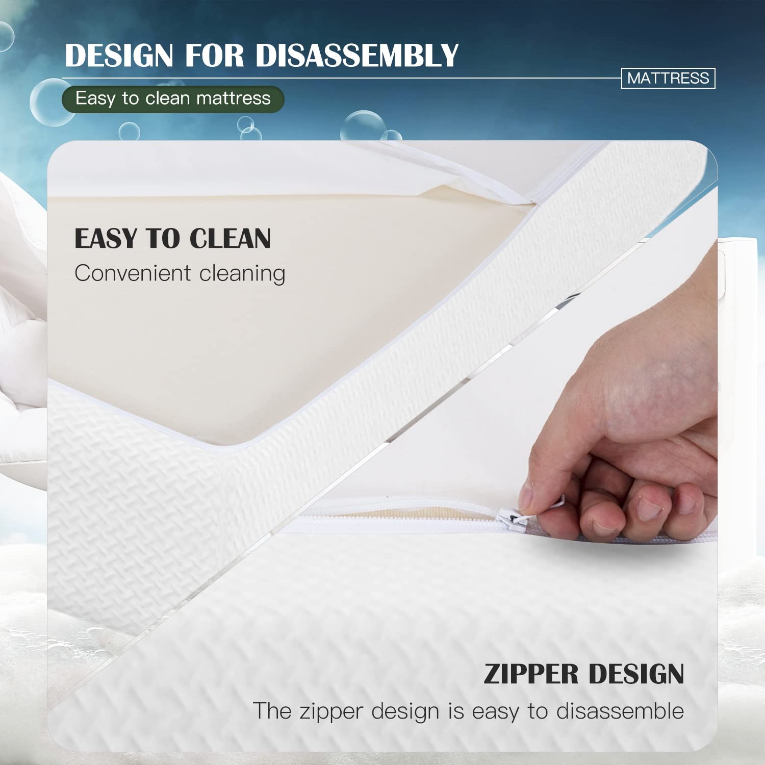 Base Foam Mattress 8 inch Mattress, CertiPUR-Certified,Breathable Bed Mattres…
