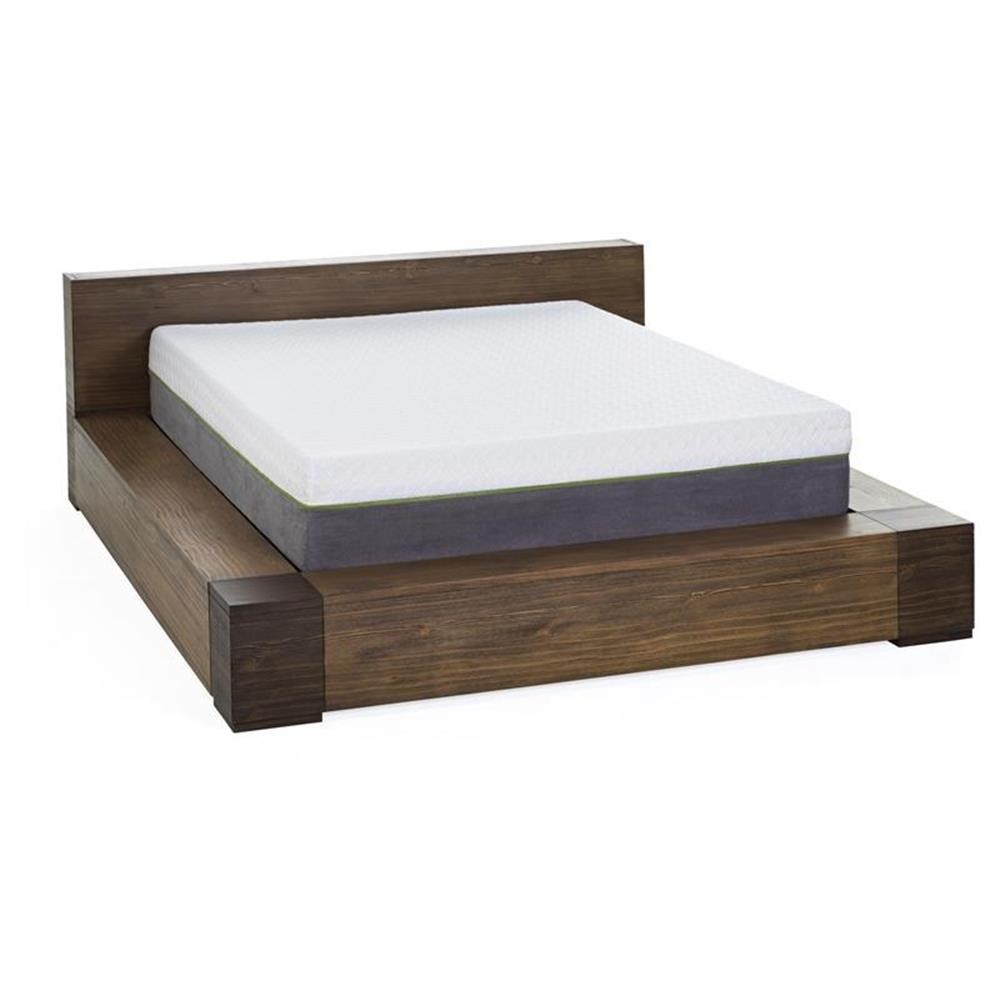 Pemberly Row 12″ Copper Queen Premium Memory Foam Mattress in White