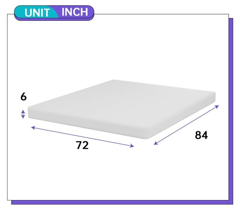 ON SALE Gel Memory Foam Mattress Pressure Relief Bed Cool Sleep 6″ CAL KING