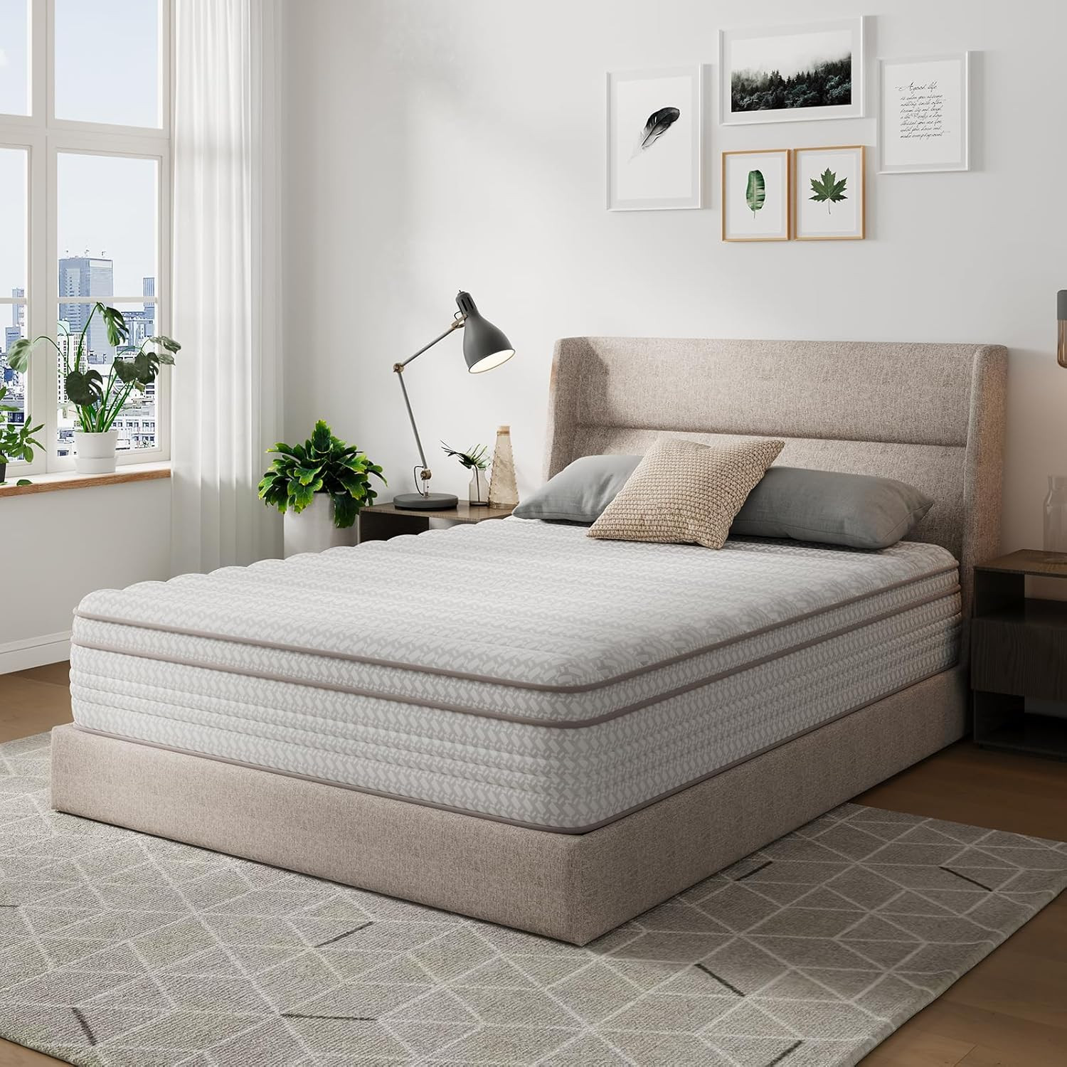 10″ Hybrid Mattress with Pocket Coils & Plush Foam for Ultimate Comfort