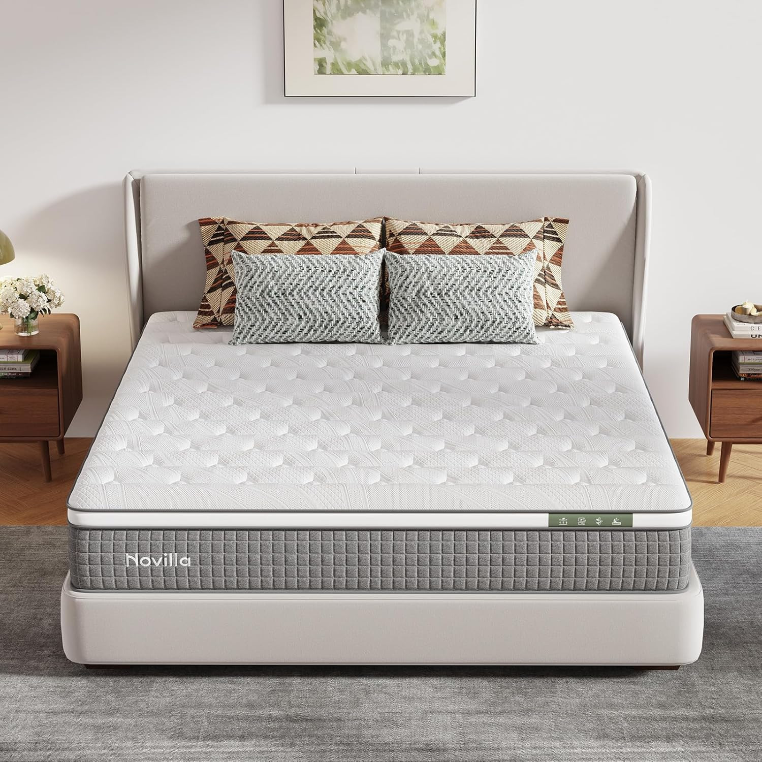 8 Inch Twin Size Mattress,Twin Hybrid Mattress for Kids with Pocketed Coils & Ge