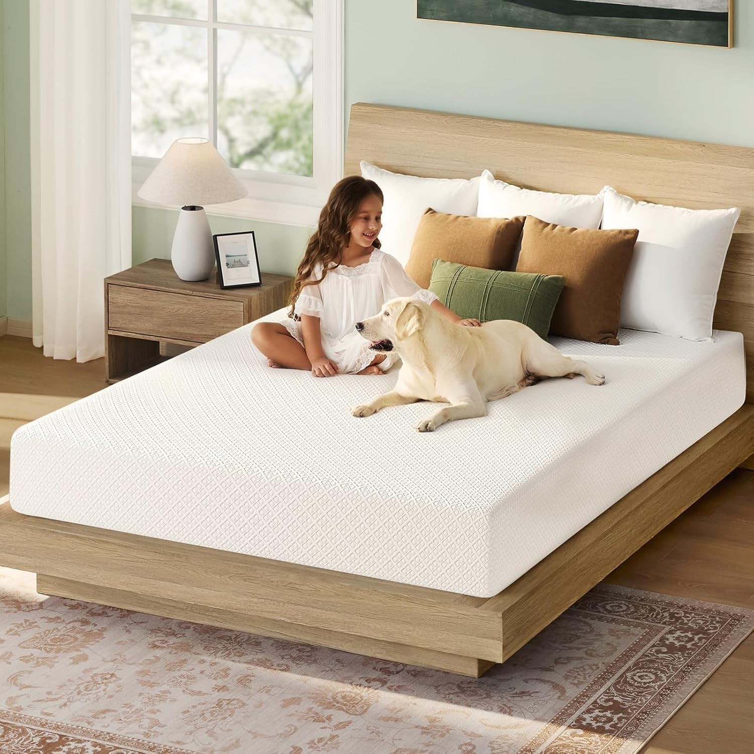 Twin Size Mattress Gel Memory Foam Supportive Breathable 6 Inch in a Box