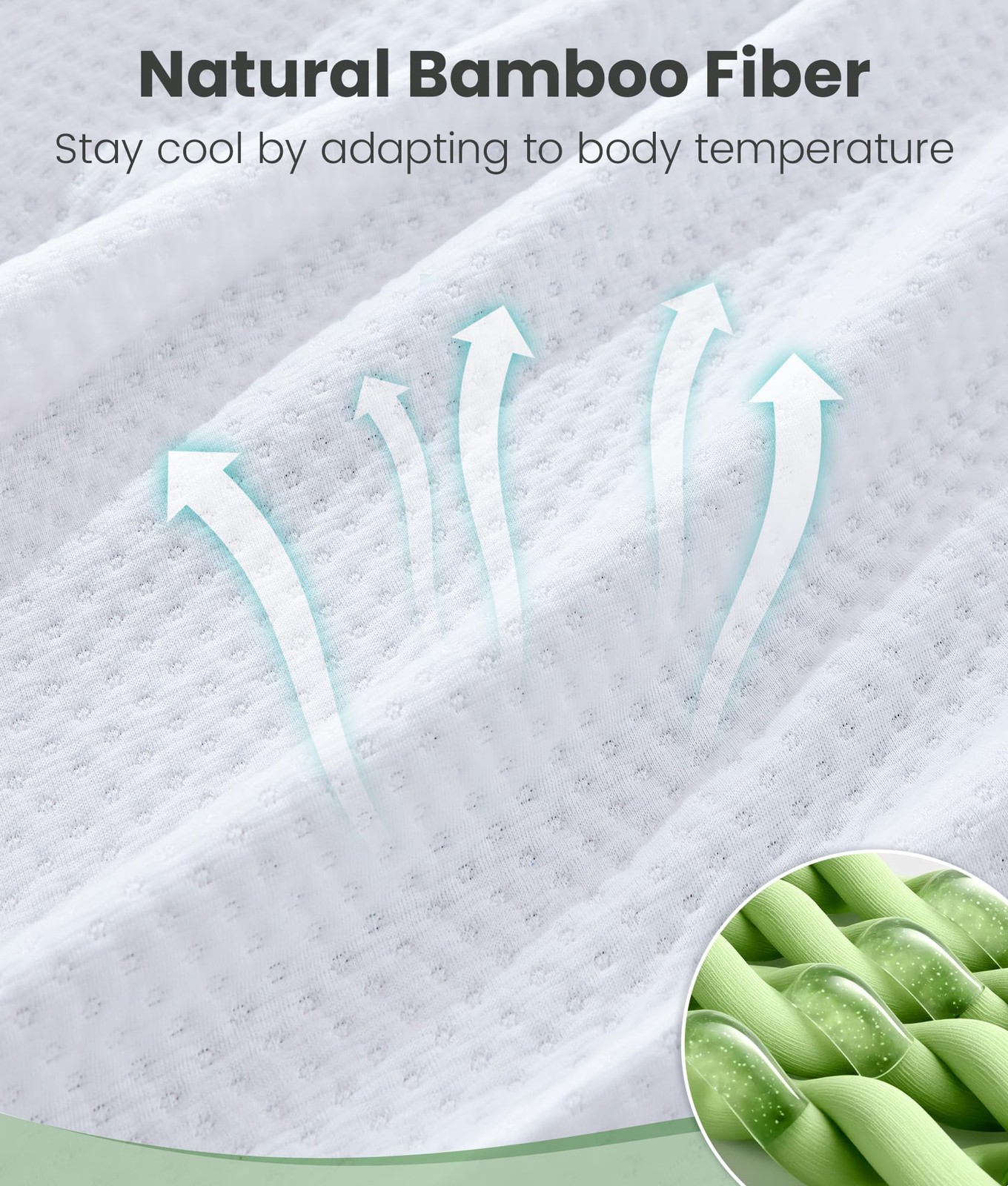 2 Inch Memory Foam Mattress Topper Twin Size with Breathable Bamboo Cover, Pr…
