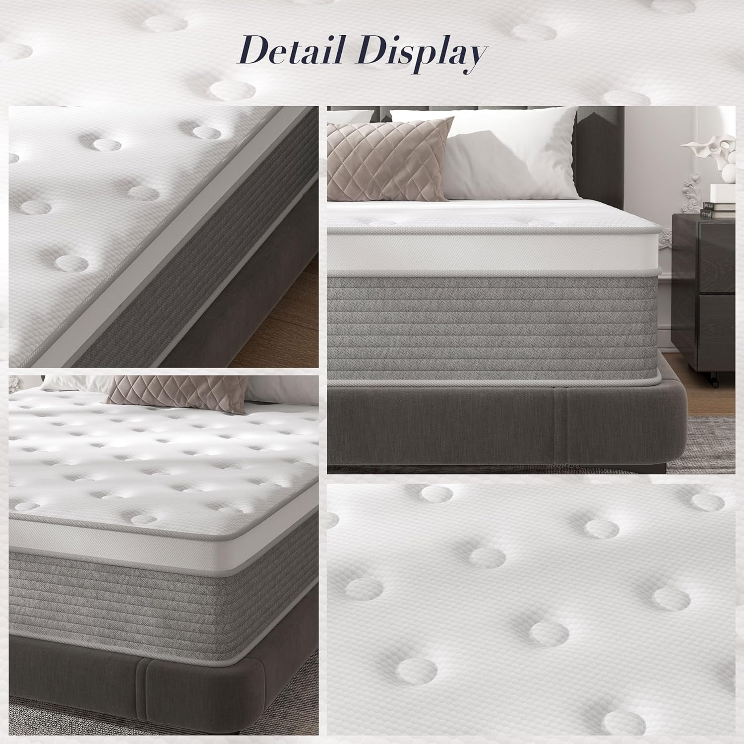 12″ Medium Firm Memory Foam Mattress for Pressure Relief & Motion Isolation
