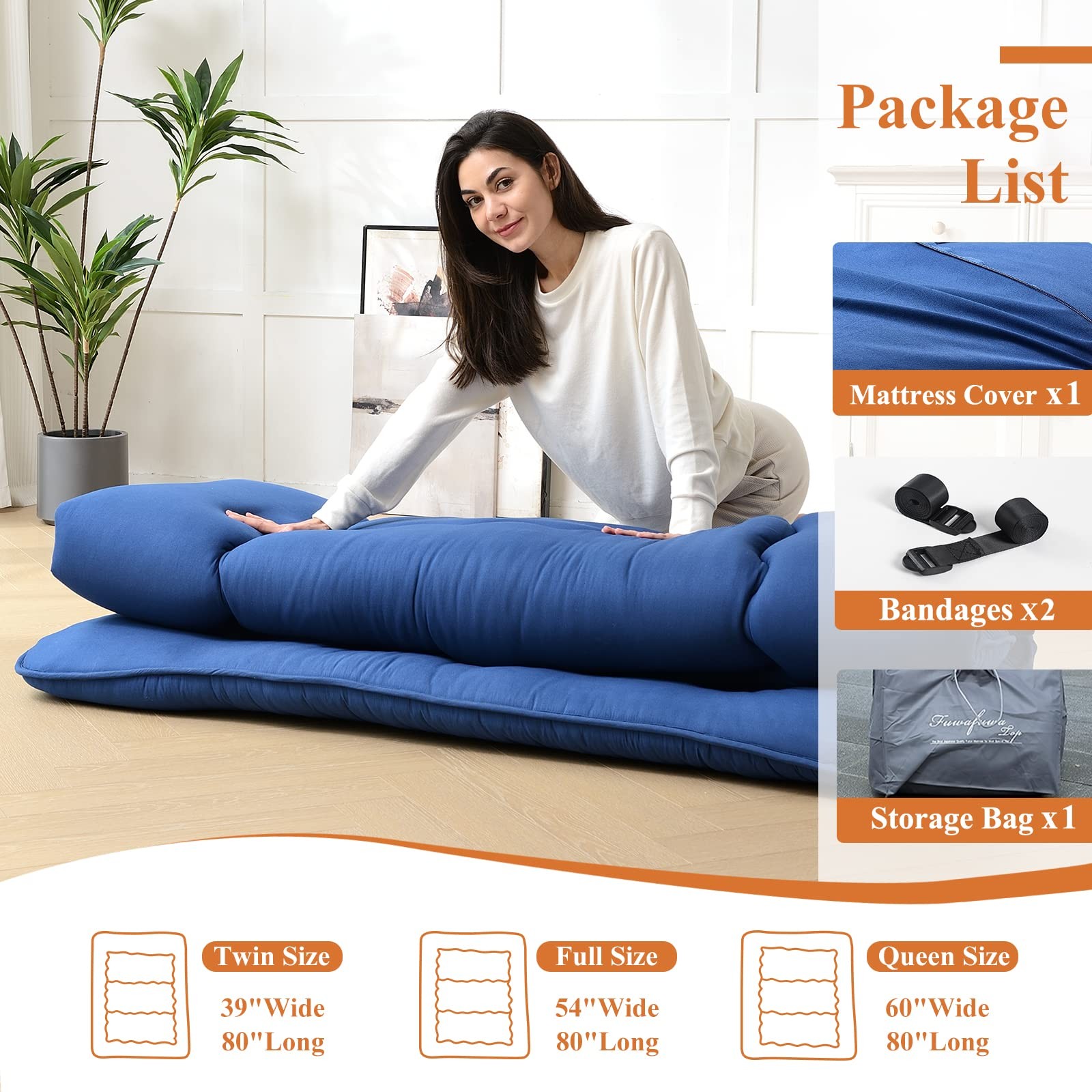 Futon Mattress Thicken Sleeping Mattress For Floor Folding Mattress For Adultski