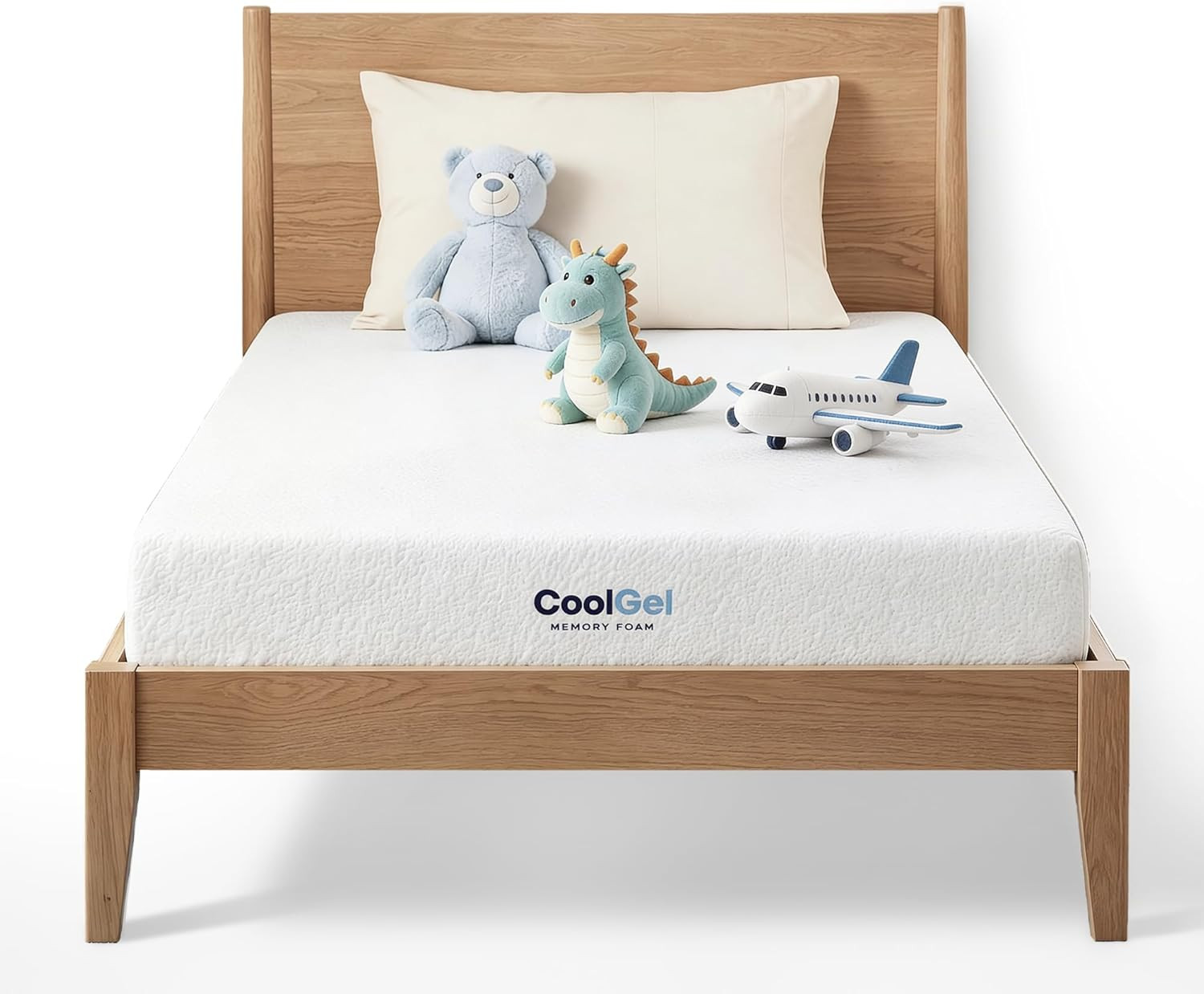 6 Inch Twin Mattress for Kids, Cooling Gel Memory Foam Mattress in a Box, Medium