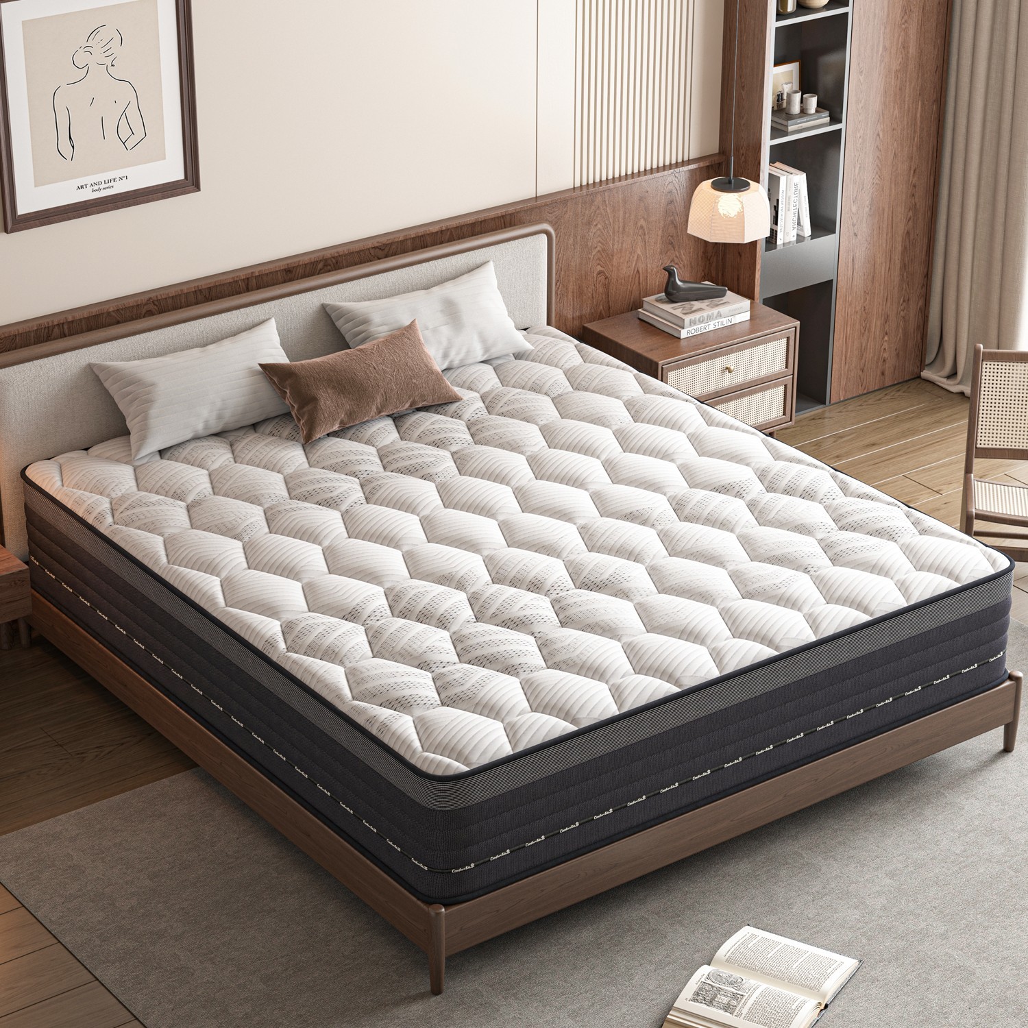 MRH Mattress, 12-Inch Boxed Hybrid, Mix mattresses,Mattress