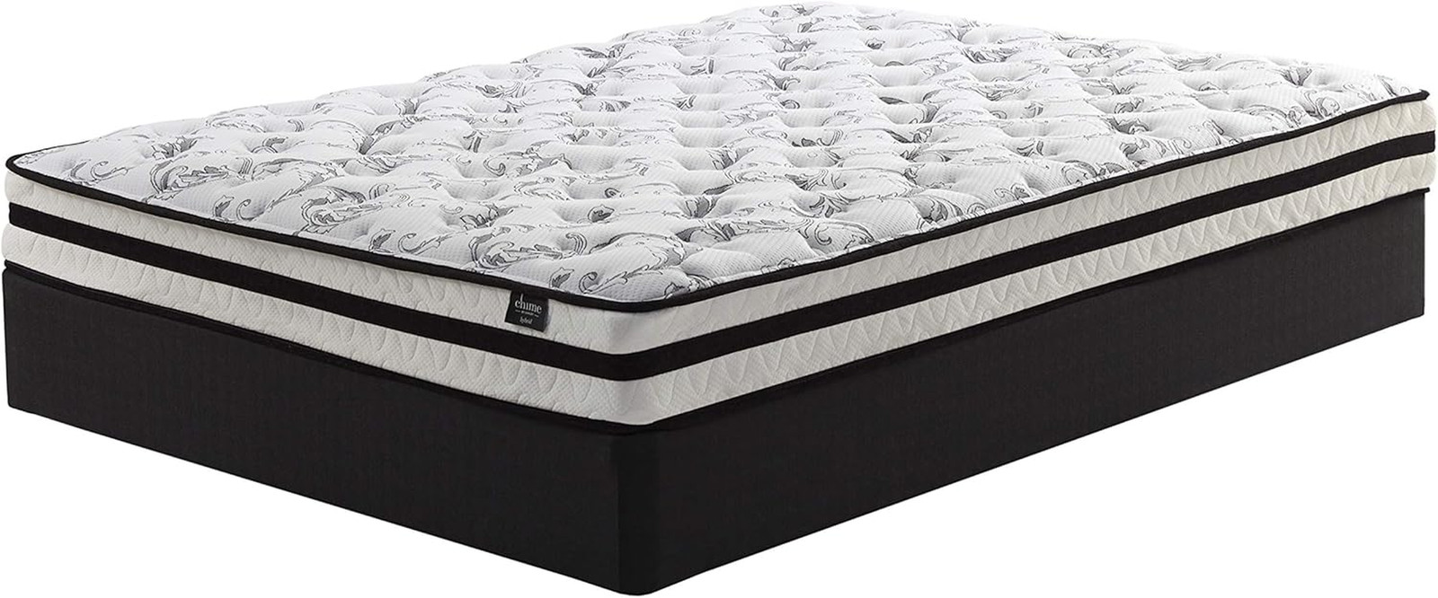 Ashley Chime 8″ Twin Innerspring Mattress with Pressure Relief Foam, Fiberglass-