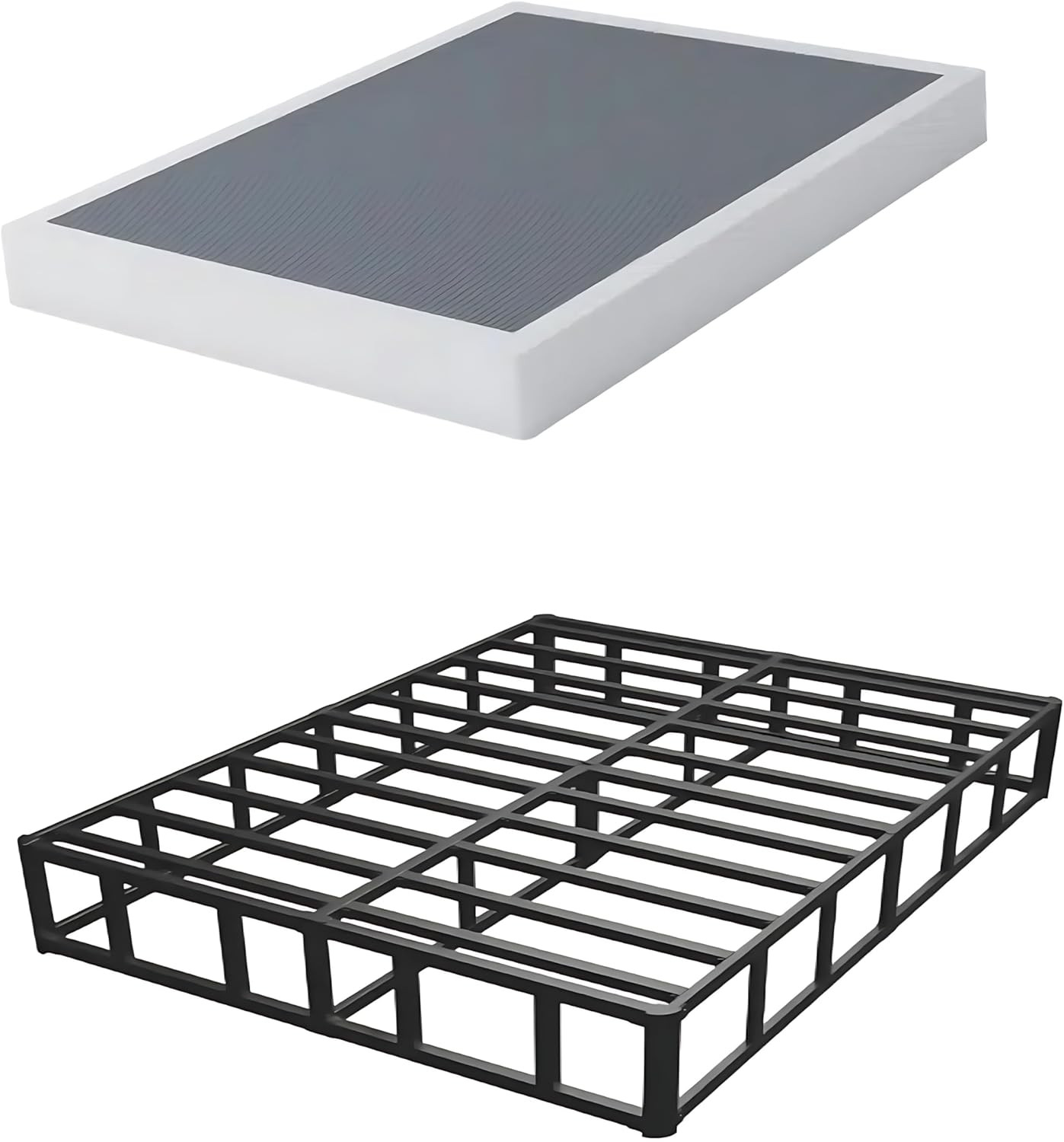 Queen Box Spring 9 Inch, Heavy Duty Mattress Boxspring Foundation, Sturdy Queen
