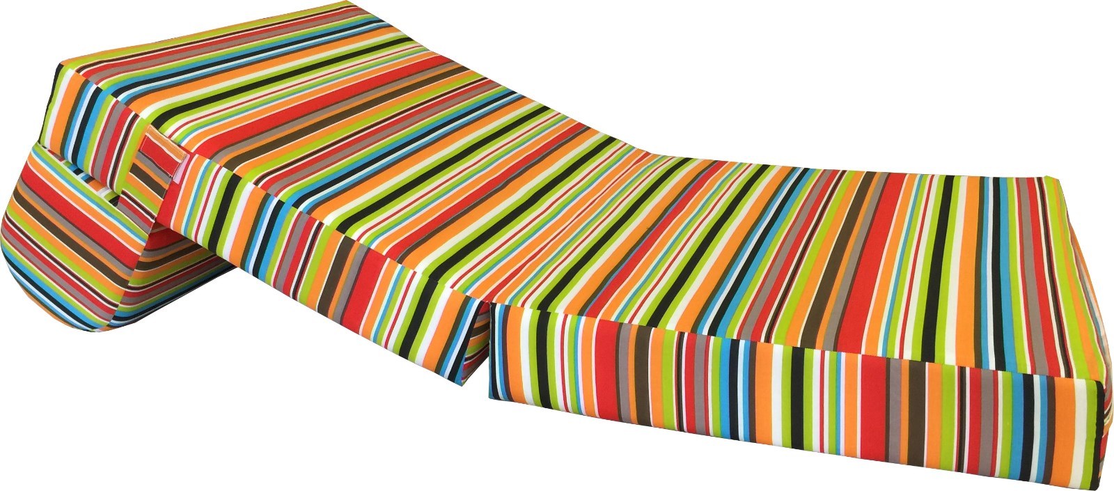 Multi Colors 6 x 36 x 70 Sleeper Chair Folding Foam Bed High Density Foam 1.8 lb