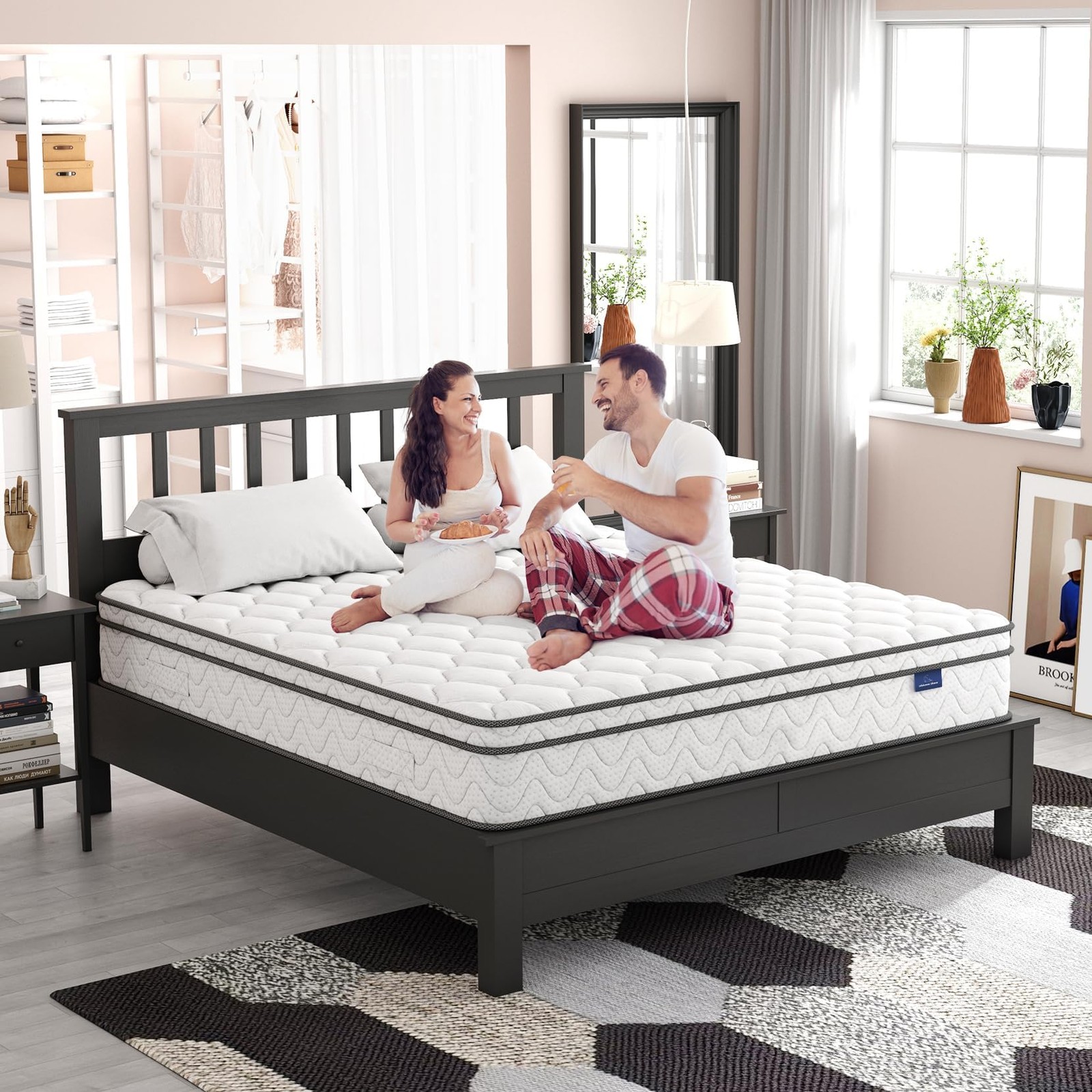 Twin Mattress 10 Inch, Fiberglass-| Cool Sleep Hybrid Single Mattress in a – …