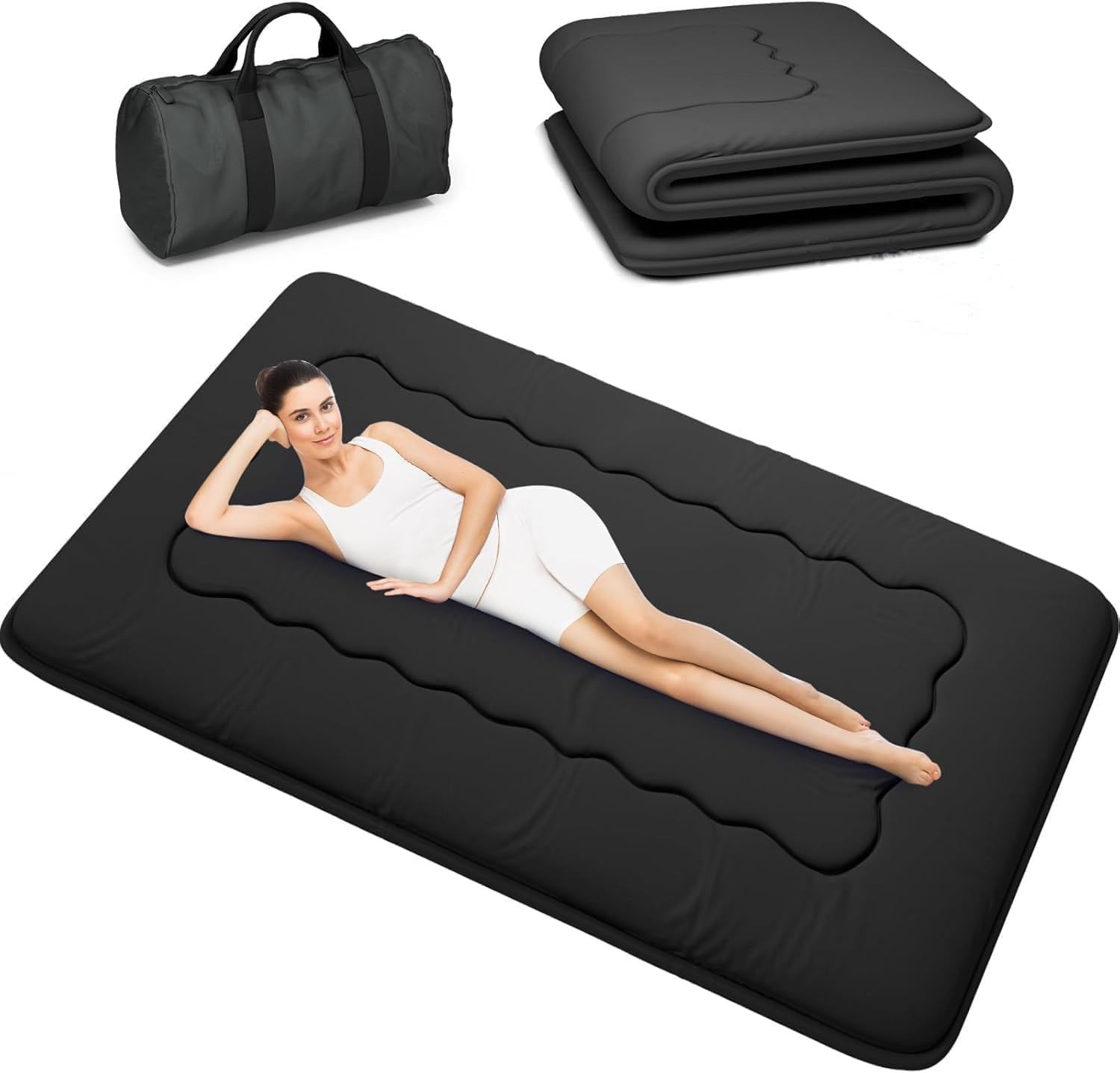 Japanese Futon Mattress, Foldable Tatami Mat Portable Dormitory Sleeping Pad …