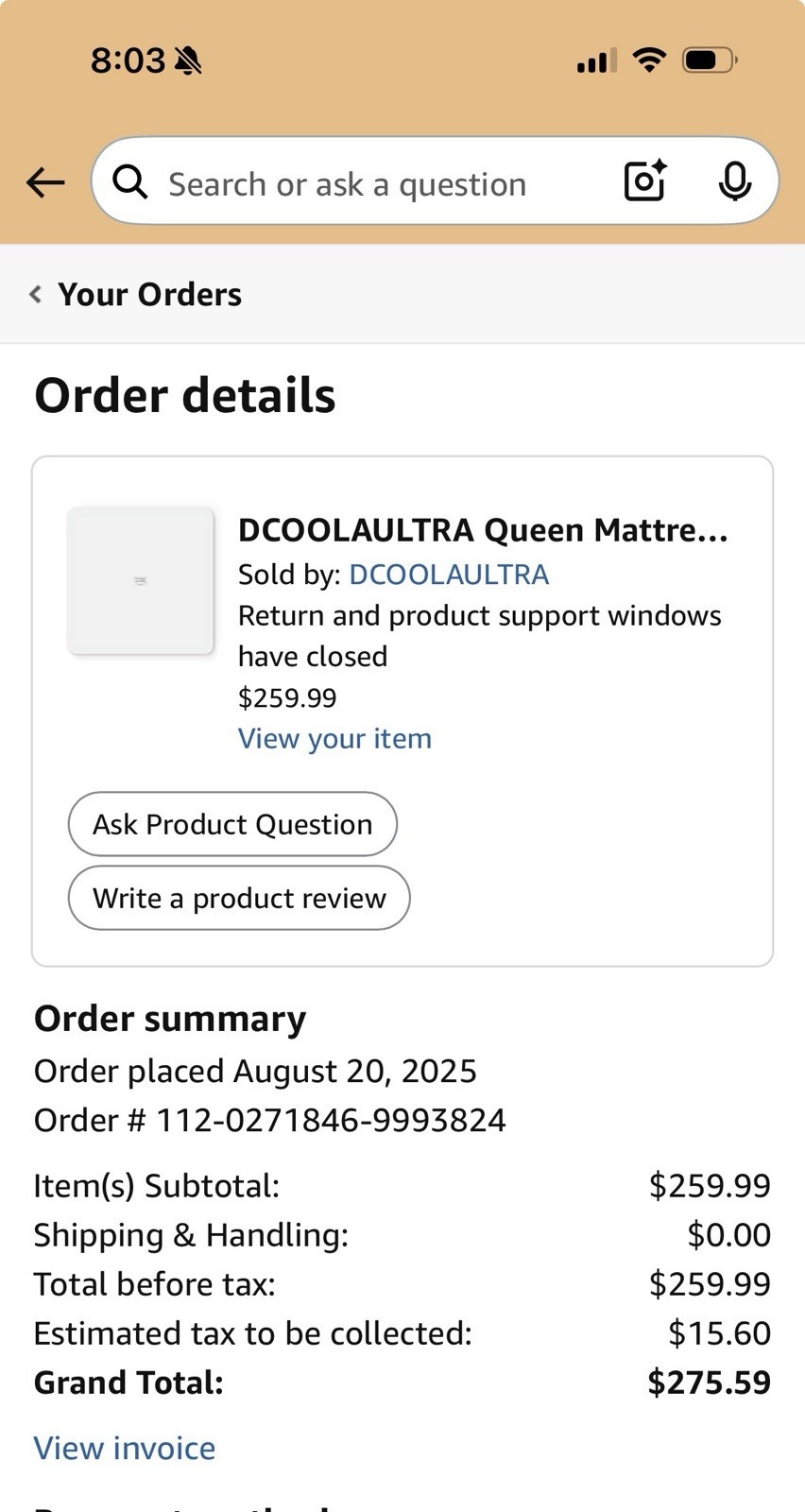 DCOOLAULTRA Queen Mattress White Quilted Rectangle for Bedroom 2025