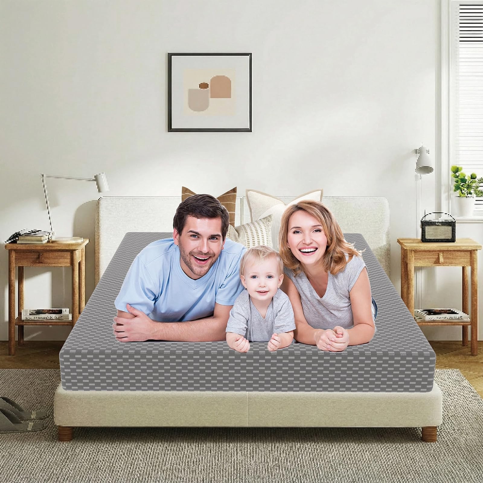 Twin XL Mattress, 8 Inch Memory Foam Mattress in a , Pressure , Soft for Plat…