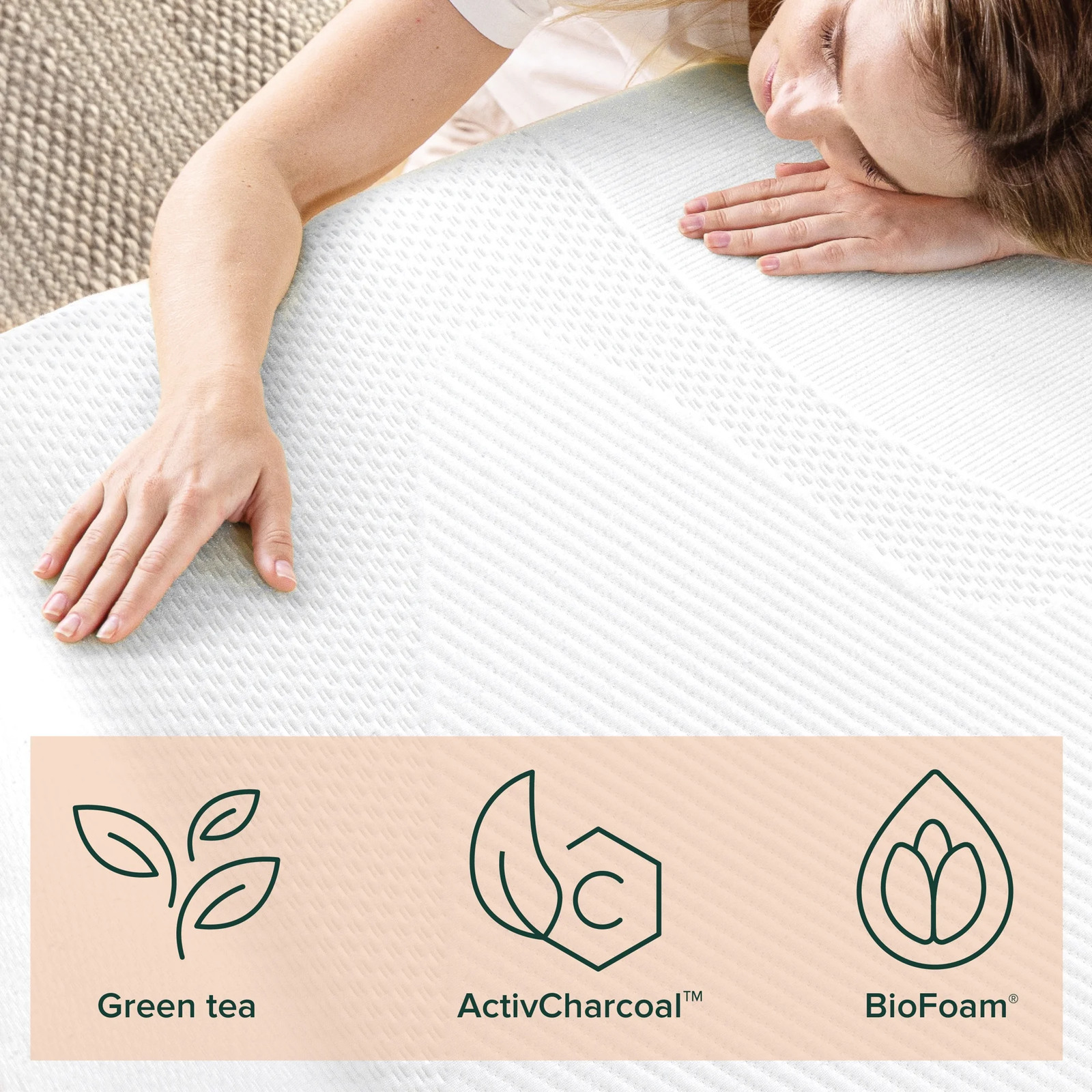 Zinus Spa Sensations Serenity 8″ Memory Foam Mattress, Queen