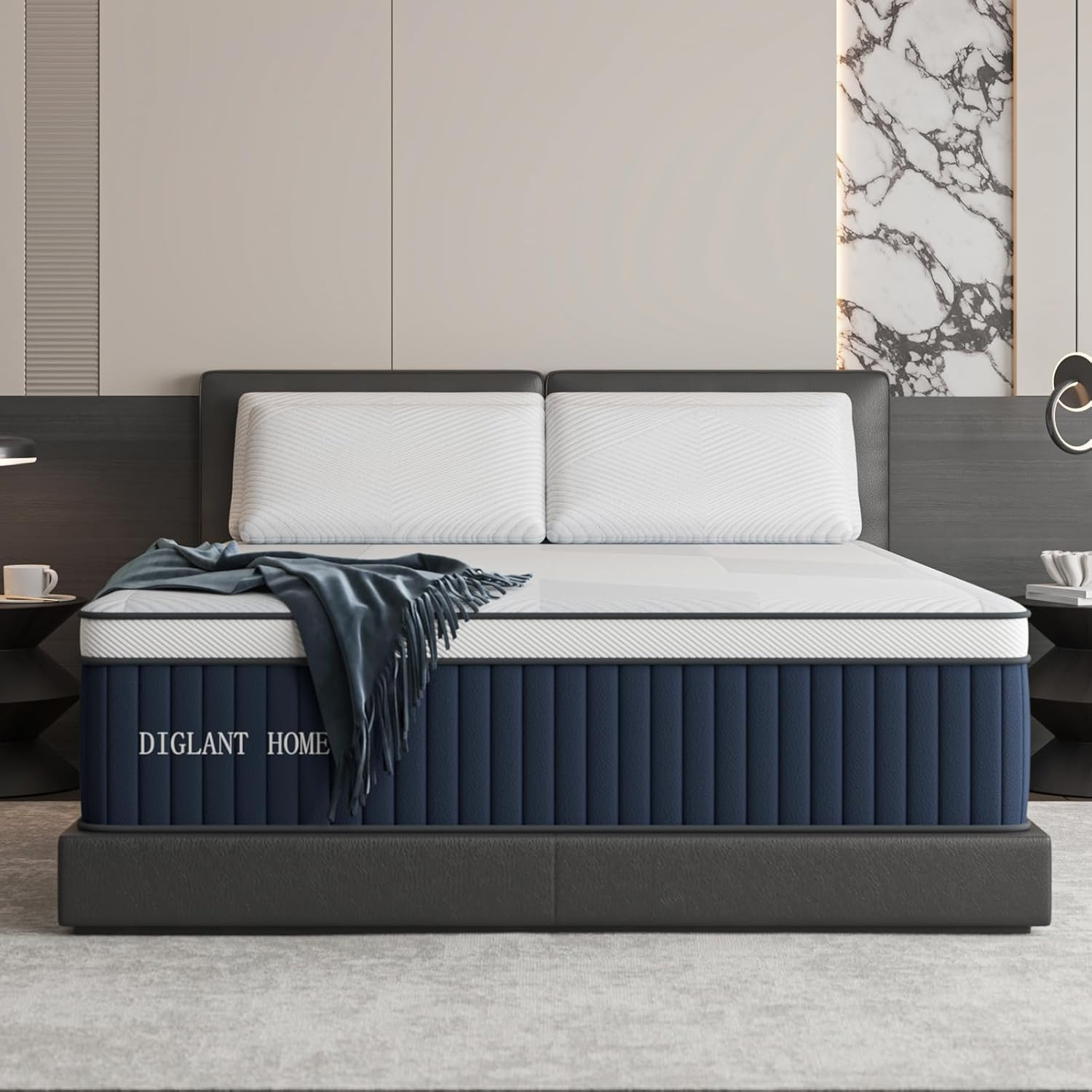 Plush 14″ Hybrid Full Mattress with Memory Foam & Pocket Springs, CertiPUR-US