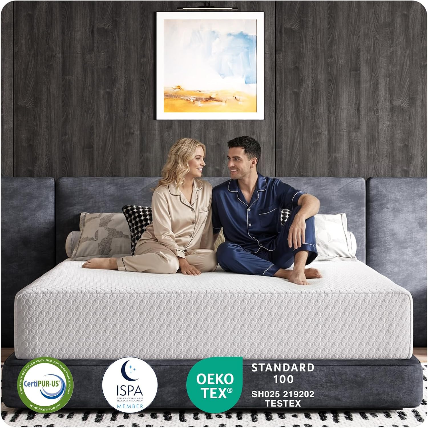 14-Inch Queen Mattress – Medium Firm, Back Pressure Relief, CertiPUR-US Foam