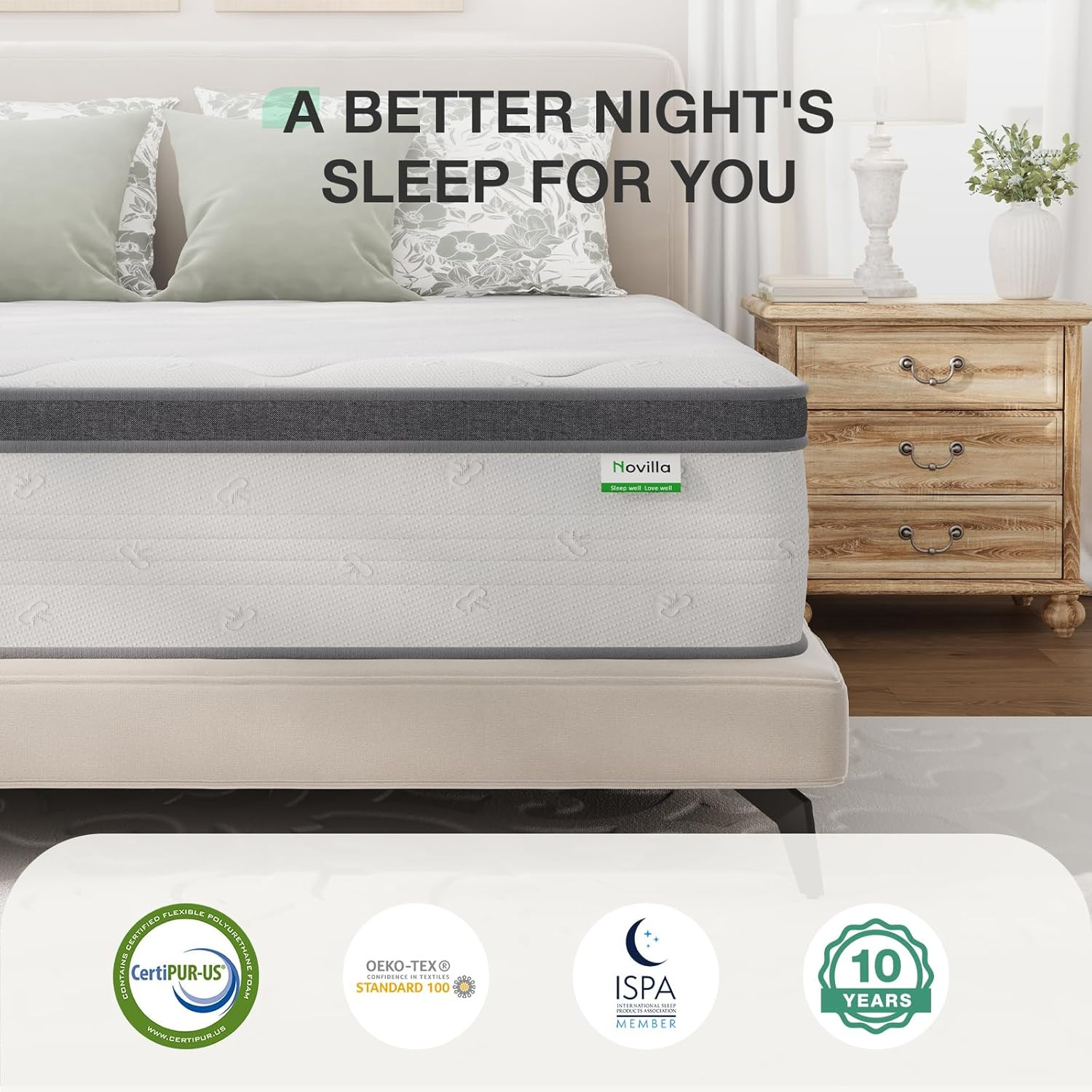 14″ King Hybrid Mattress – Soft Pillowtop for Support & Comfort