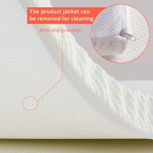 Lash Bed Topper Memory Foam Topper for Massage Bed,Memory 73x29x2 inch White