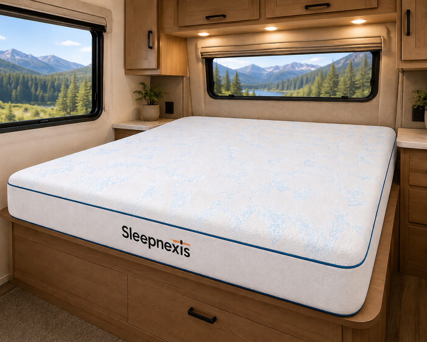 8″/10″ RV Mattress Gel Memory Foam Fiberglass Free CertiPUR-US
