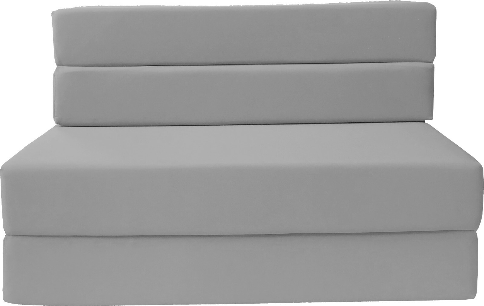Queen Size 4-Folding Foam Mattresses, Sofa Beds, Chairs, Couches 6x60x80 Gray
