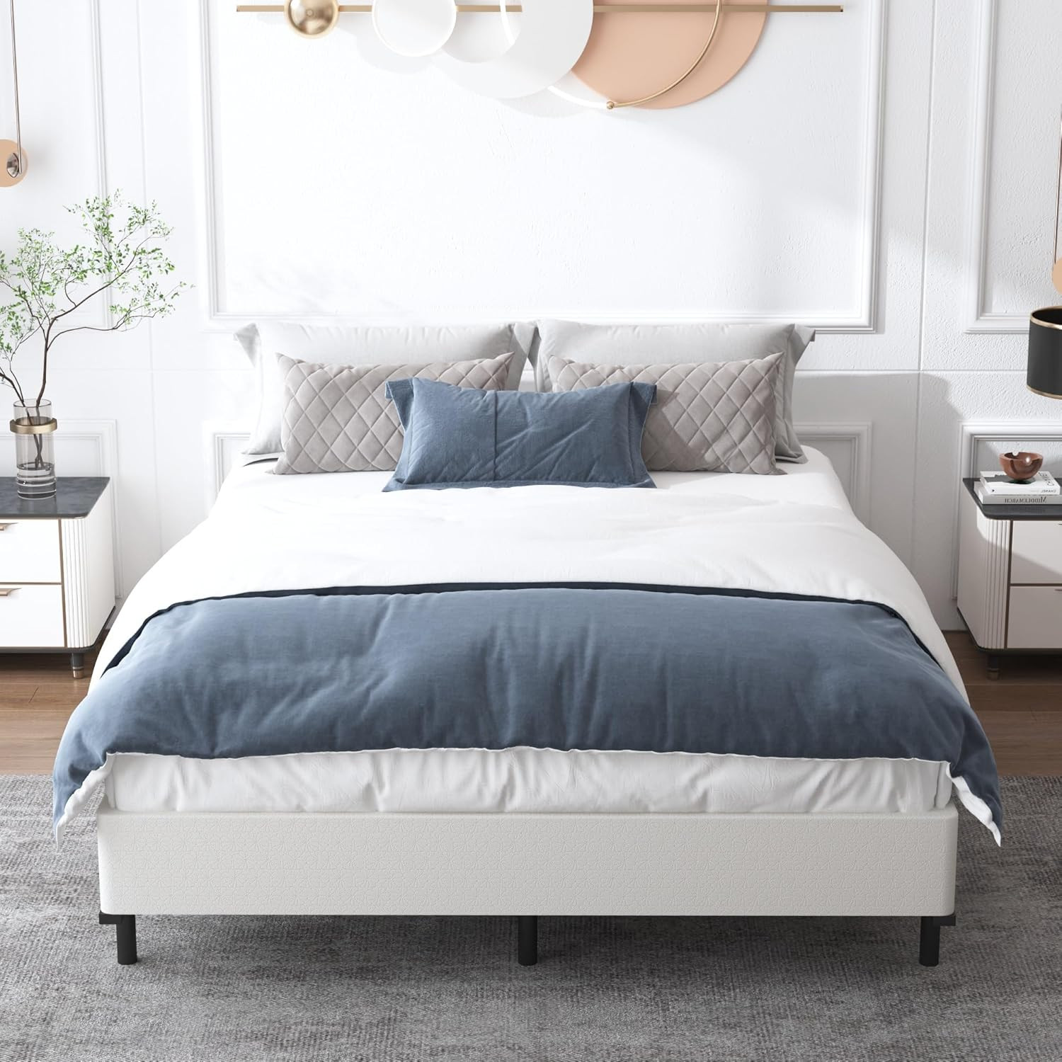 Heavy Duty King Size Box Spring, 5″ High, Easy Assembly, Noise Free