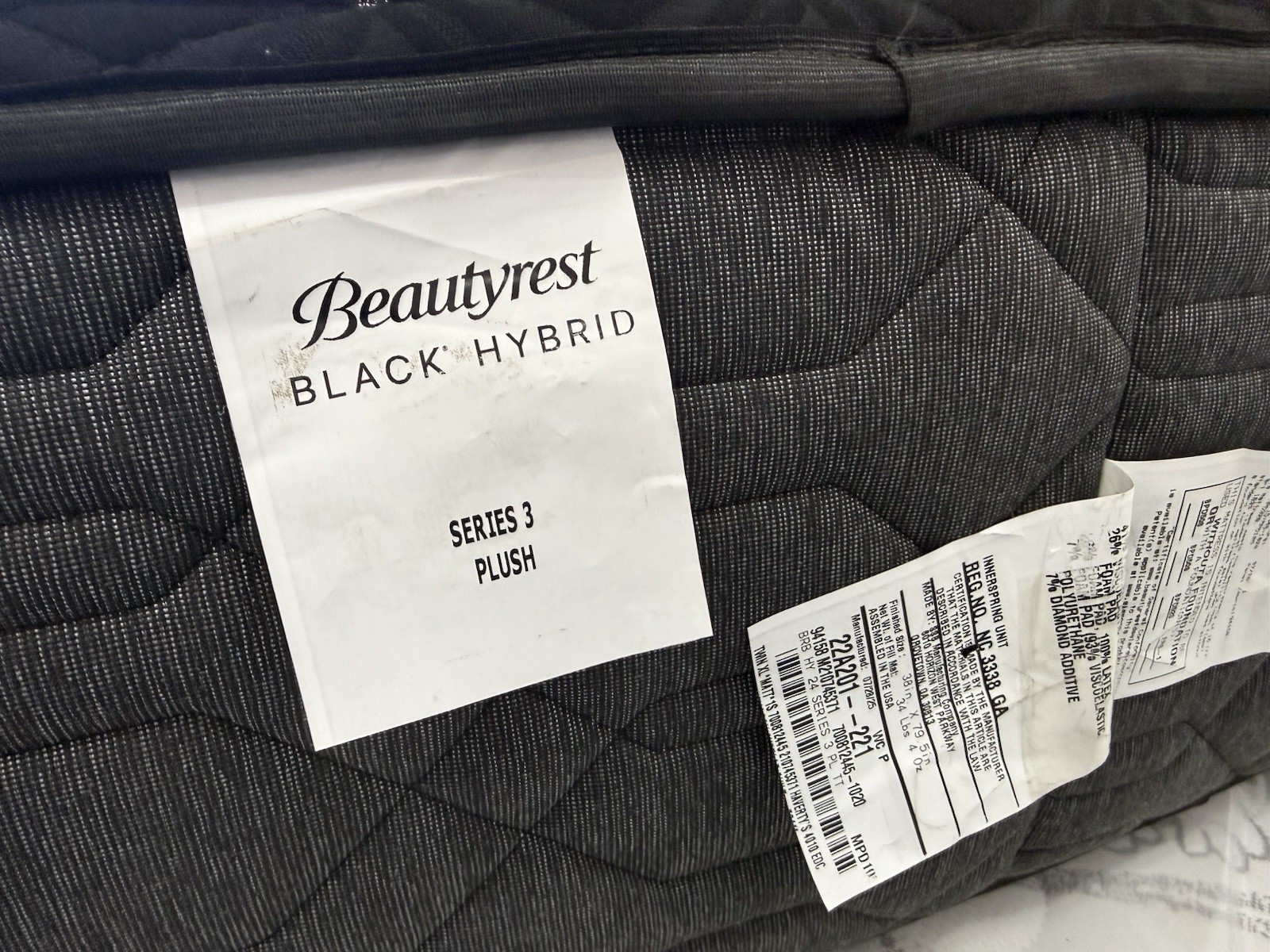BEAUTYREST BLACK Hybrid Series 3 Plush Split King MATTRESS-FREE SHIP!