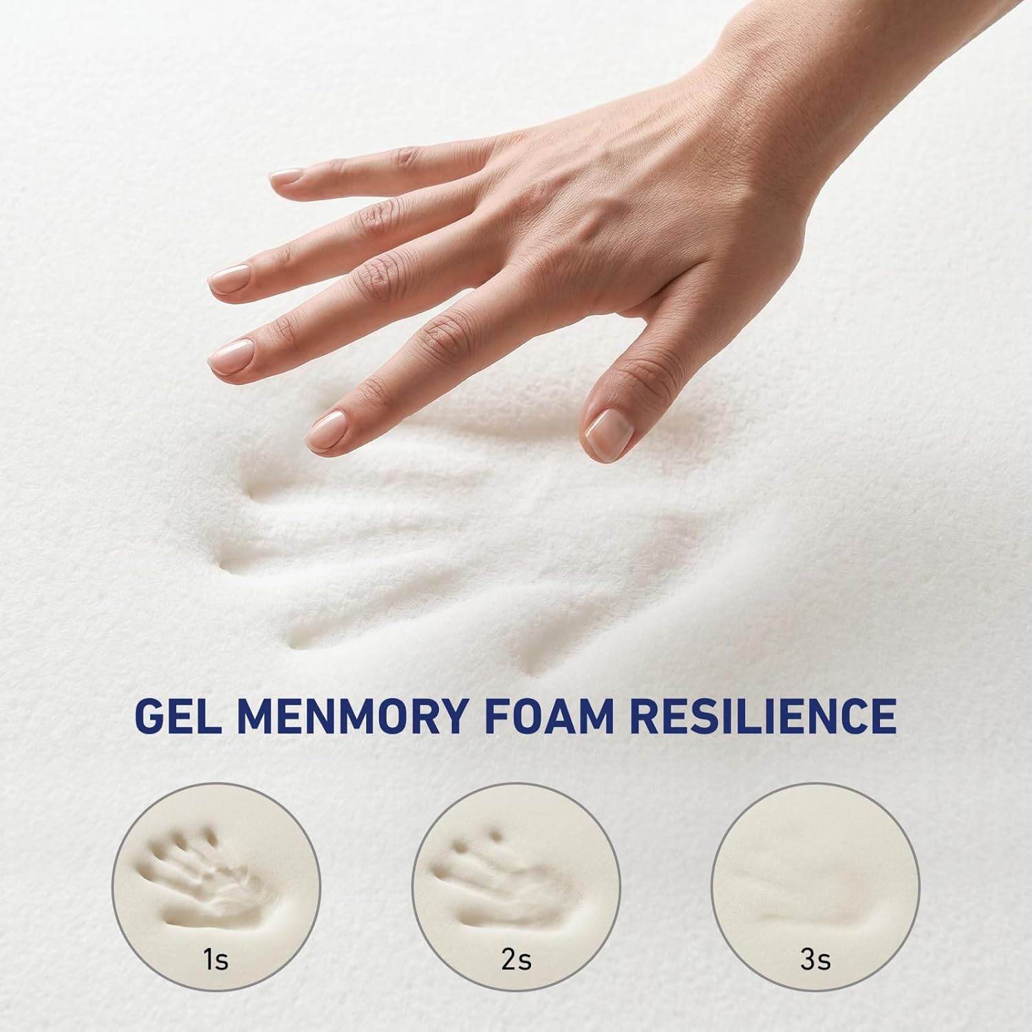 Medium Firm 10 Inch Full Mattress Memory Foam Mattress, in a Box with Gel Foam a