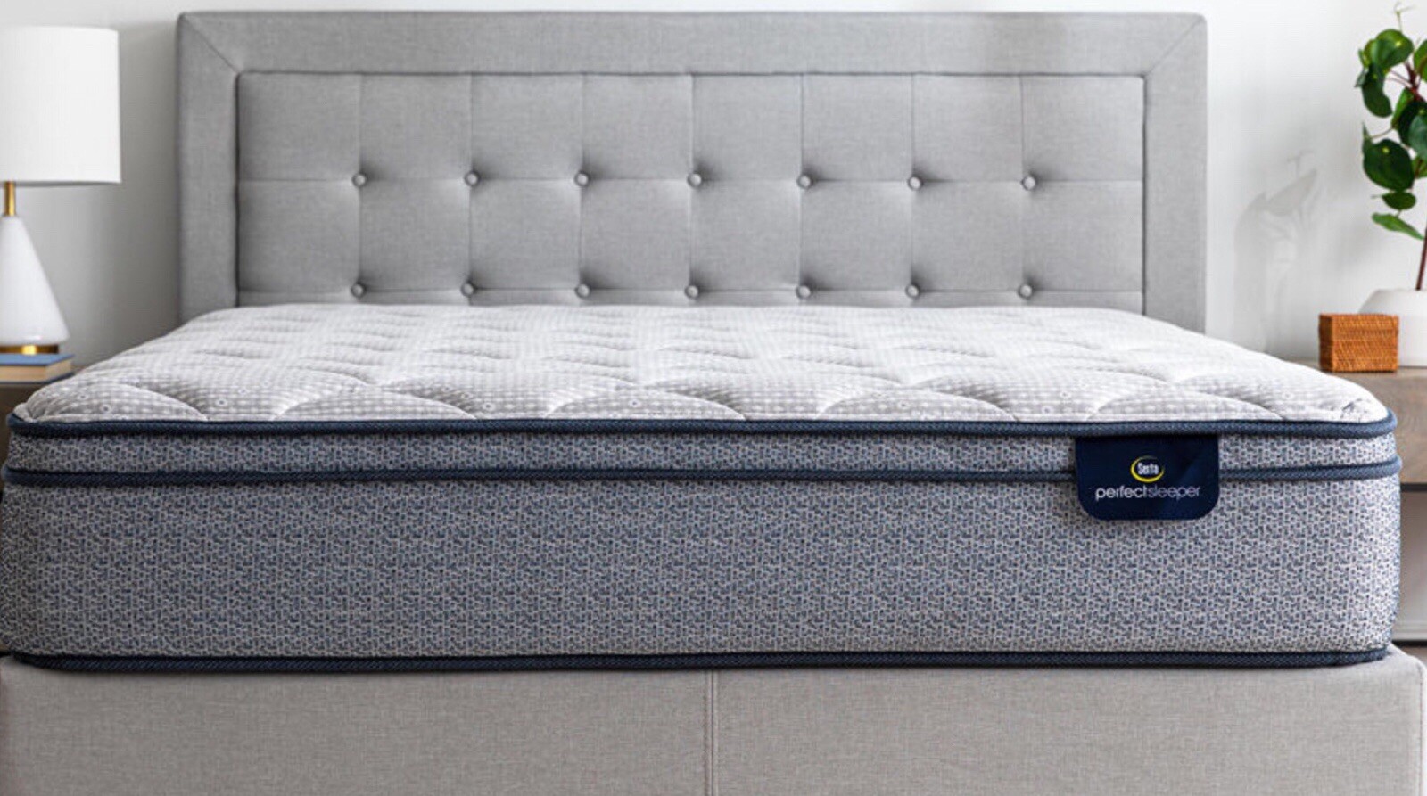 Serta Perfect Sleeper Charlotte Medium Plush Euro Top – Queen Size Mattress