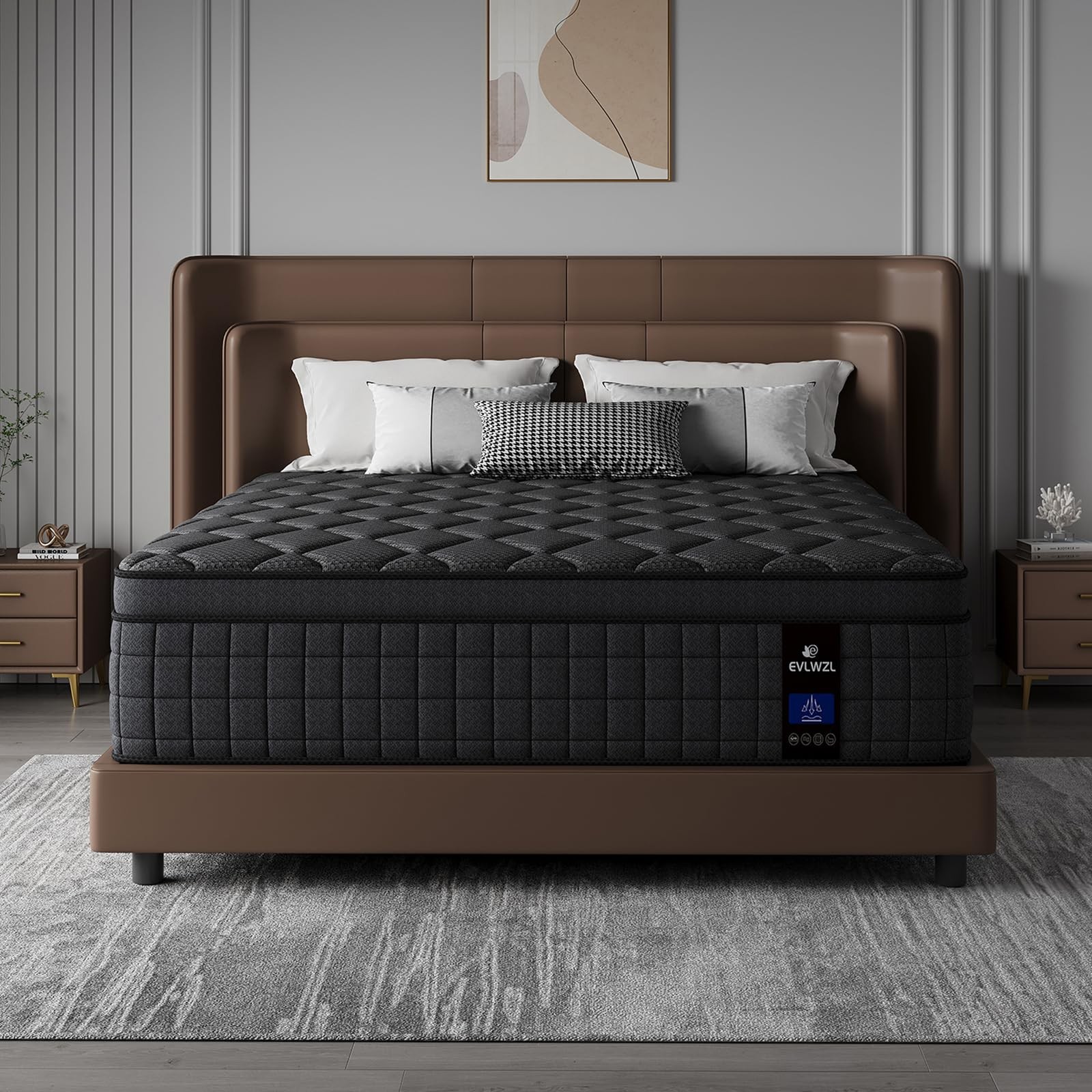 12 Inch Queen Mattress, Medium Firm Hybrid Queen Mattresses, Memory Foam Matt…
