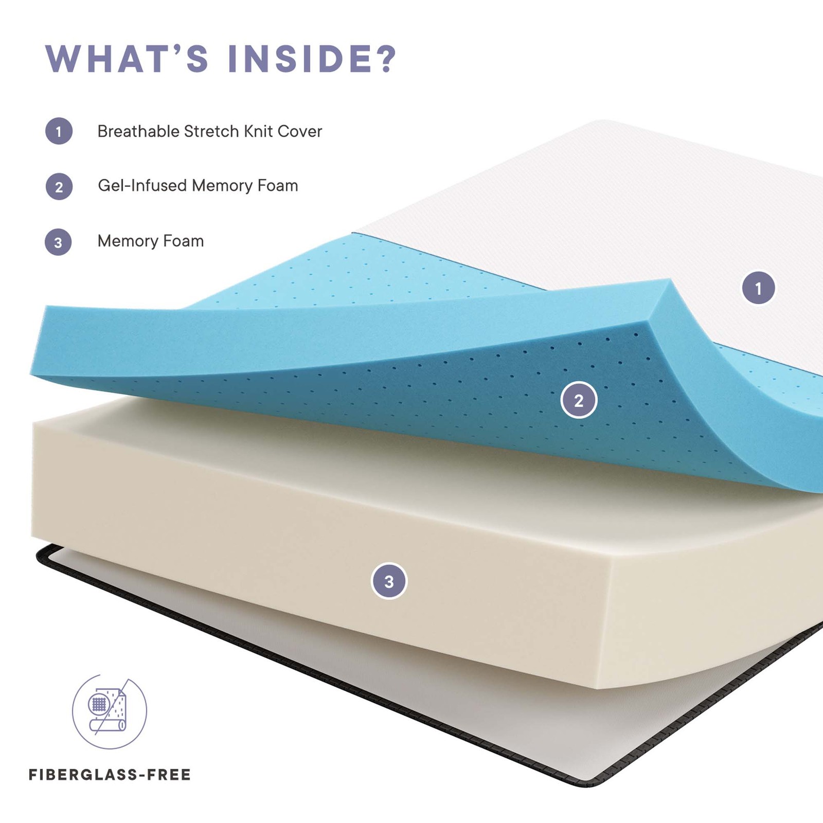 Modway 16” Cooling Gel-Infused Ventilated Memory Foam Twin Mattress