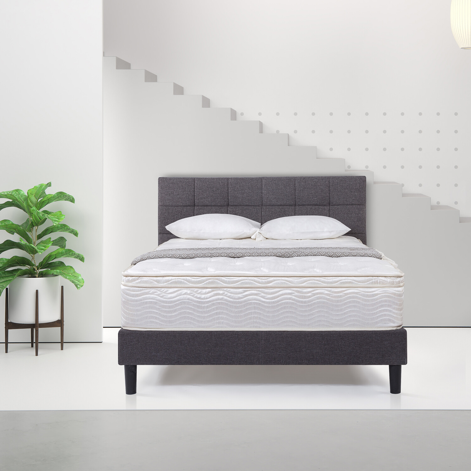 Slumber 1 by Zinus 12″ Support Spring Mattress, Queen