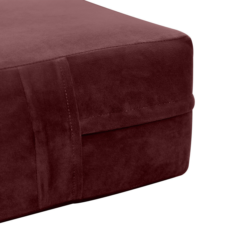 Knife Edge 8″ Twin Size 75x39x8 Velvet Indoor Daybed Mattress |COVER ONLY|-AD368