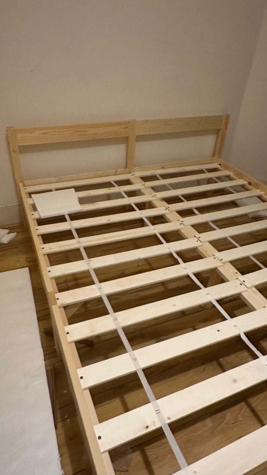 linenspa double size firm mattress with free bed frame