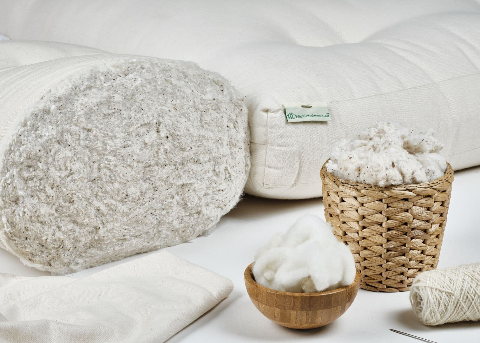 Green Cotton & Wool Dreamton Mattress – Queen 6 inch