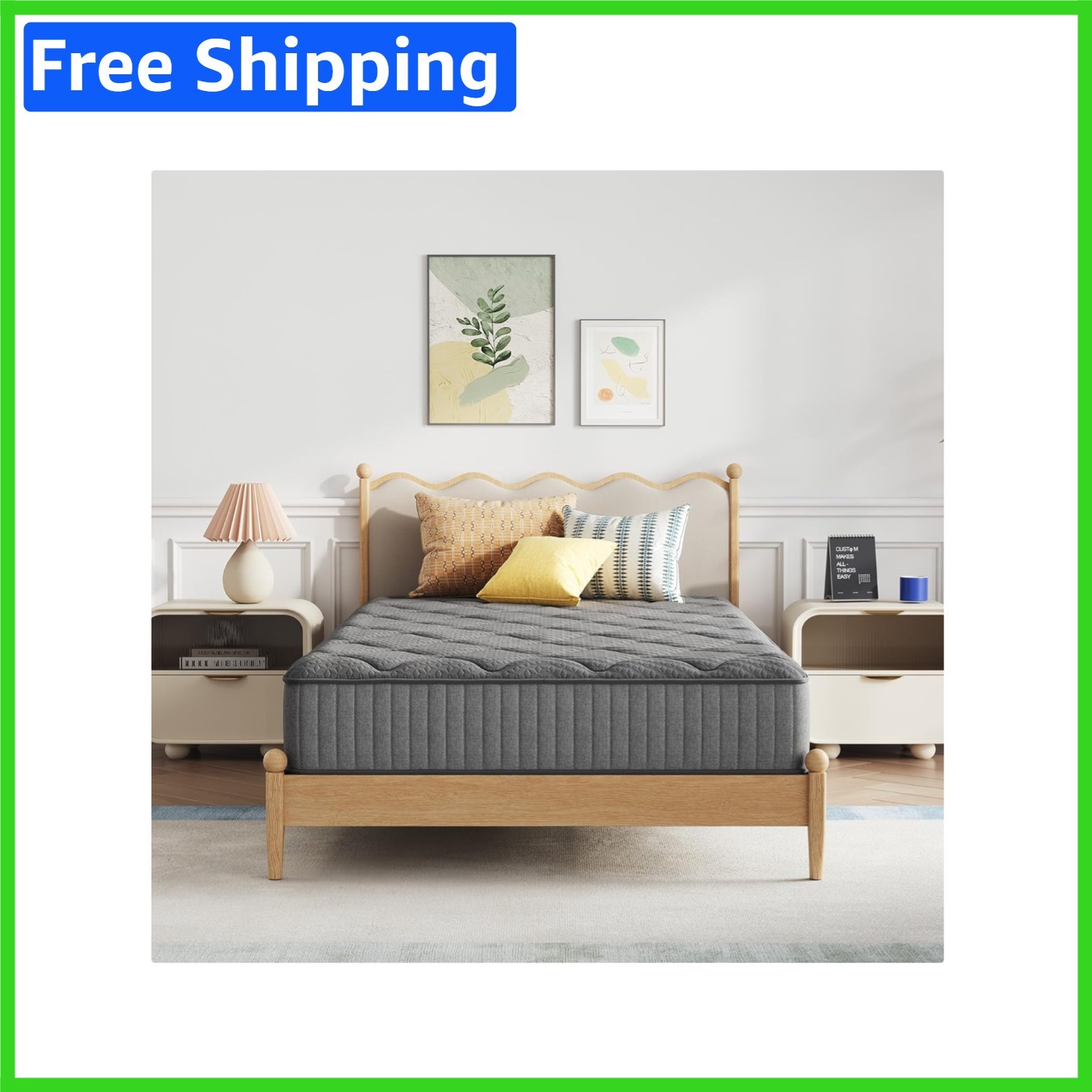 8 Inch Twin Mattress with Breathable Cover – CertiPUR-Certified Comfort Solution