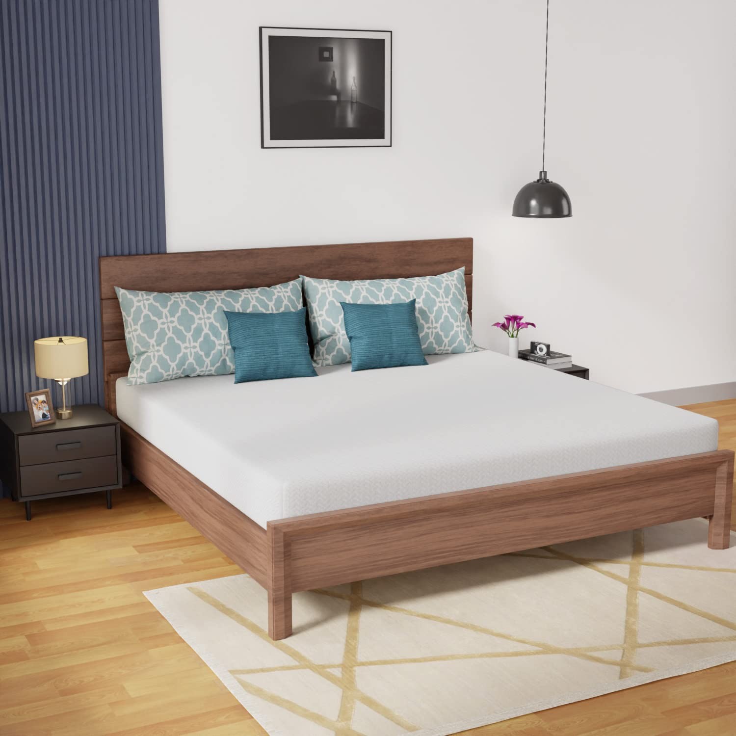 Gel Memory Foam Mattress Wave Comfort Foam Mattress 8 inch Mattress, CertiPUR…