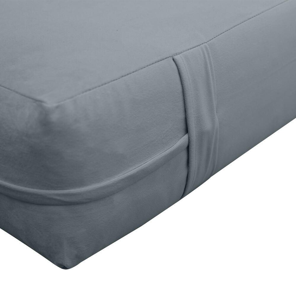 Knife Edge 8″ Twin-XL 80x39x8 Velvet Indoor Daybed Mattress |COVER ONLY|-AD347