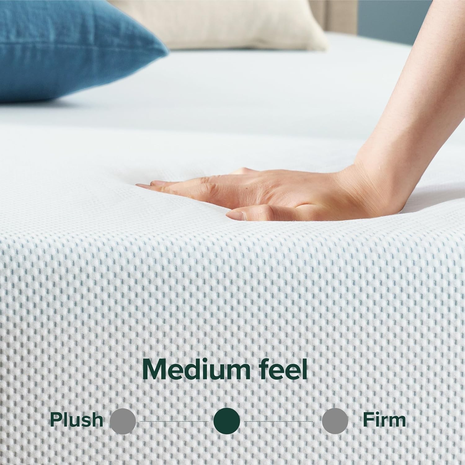ZINUS 8 Inch Green Tea Cooling Memory Foam Mattress [New Version], Full, White