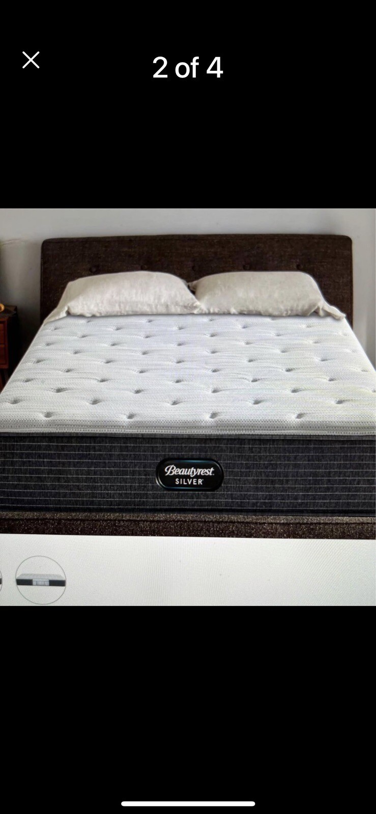 Simmons Beautyrest Silver BRS900 Medium Hybrid Twin Mattress Sealed In Bag.