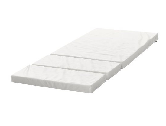 PLUTTEN, Foam mattress for extendable bed, 80×200 cm- slightly used