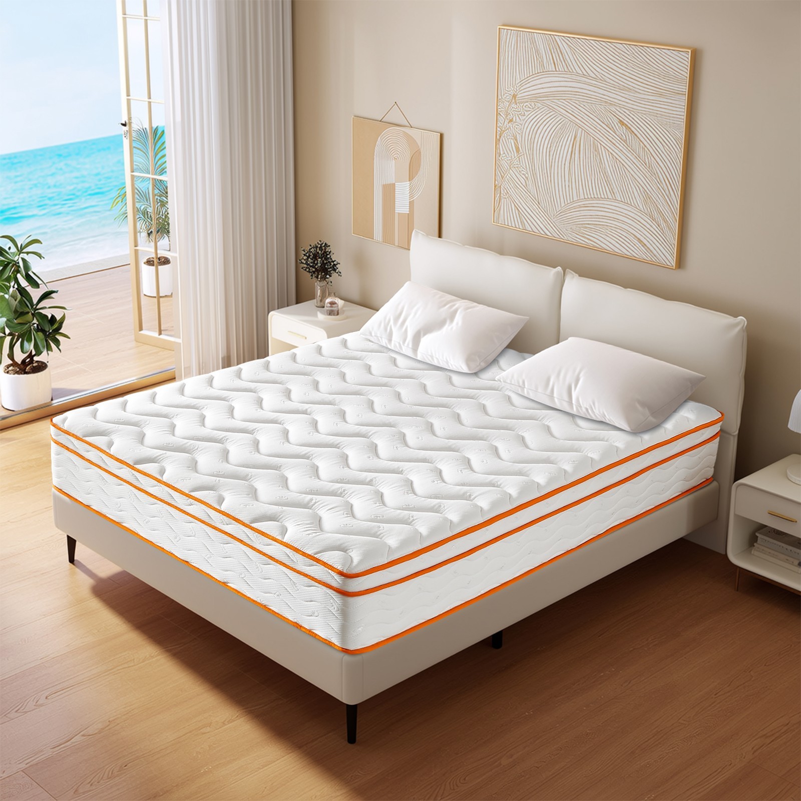10″ 12″Twin Full Queen King Size Gel Memory Foam Hybrid Spring Mattress In A Box