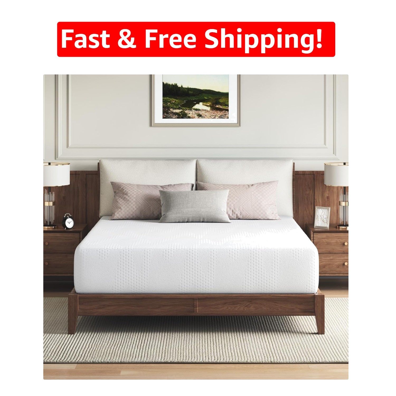 14-Inch Queen Gel Memory Foam Mattress – Cooling, Plush & CertiPUR Certified