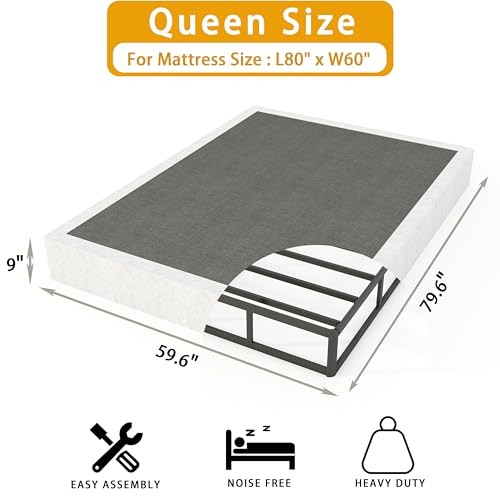 Queen 9″ High Profile Box Spring by Lumunance