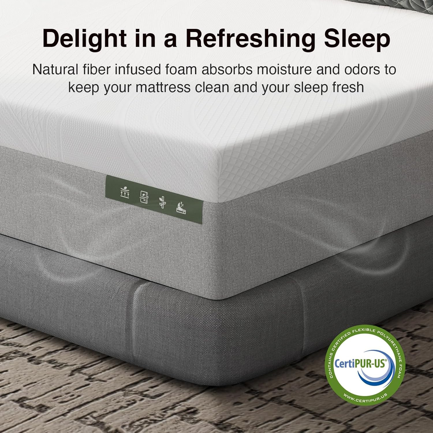 14 Inch King Size Mattress, Gel-Infused Bliss Cooling King Memory Foam Mattress