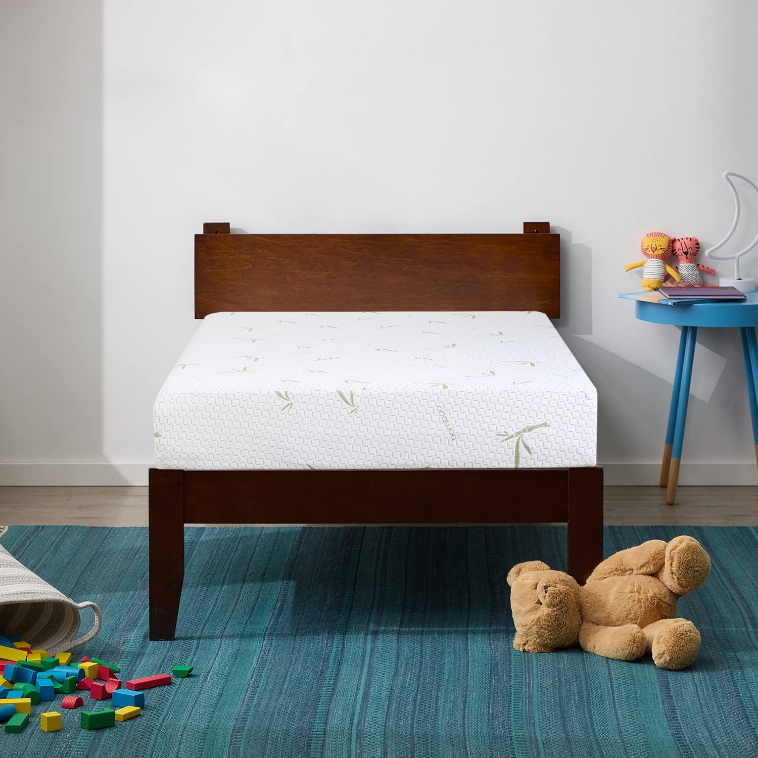 | 10 Inch Twin Mattress | Gel Memory Foam | Medium Firm Feel | White | Bed in…