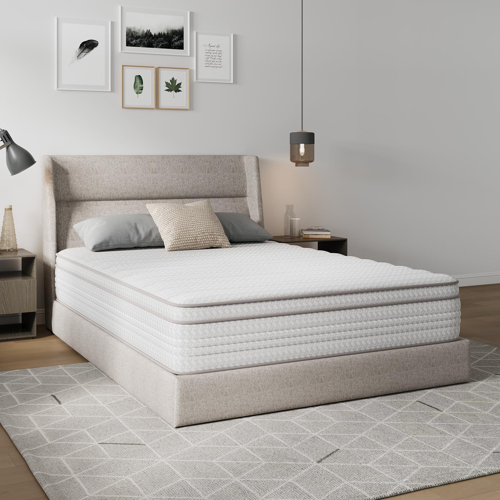 Twin Mattress, 12 Inch Twin Size Mattresses in a Box with Smarts™ Pocket Coil…